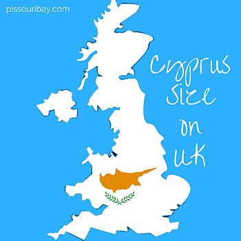 Size of Cyprus compared to Ireland.